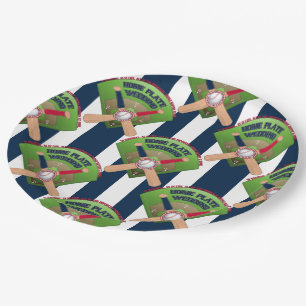 We got Married, Home Plate Baseball 3-PAPER PLATES