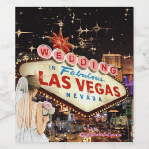 We Got Married in Las Vegas Wine Label