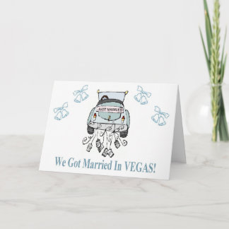 We Got Married in VEGAS! Announcement Cards