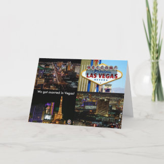 We got married in Vegas! card