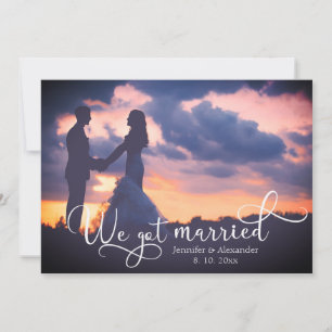 We Got Married Script Photo Announcement