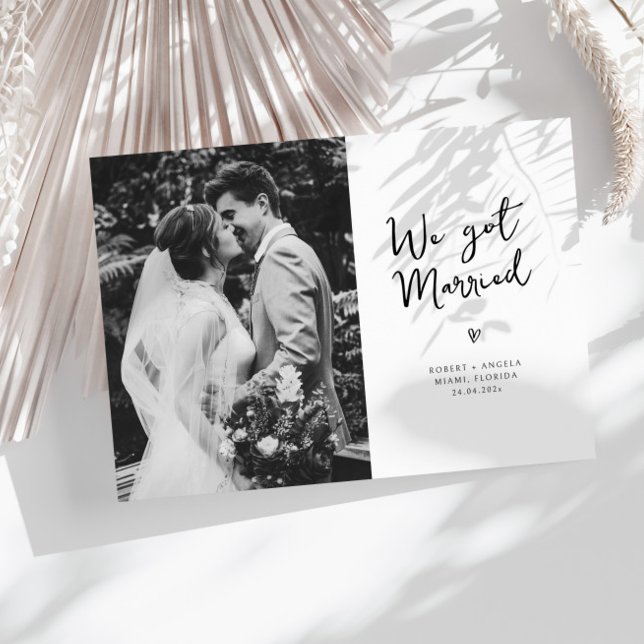 we got married wedding announcement (Creator Uploaded)