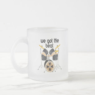 We Got The Beat Frosted Glass Coffee Mug