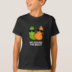 We Gourd The Beat Funny Veggie Pun Dark BG T-Shirt