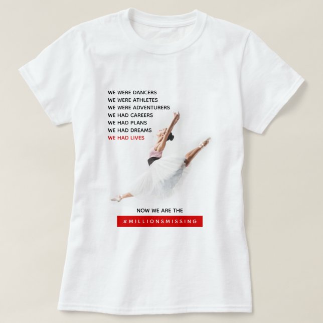 We Had Lives Myalgic Encephalomyelitis Awareness T-Shirt (Design Front)