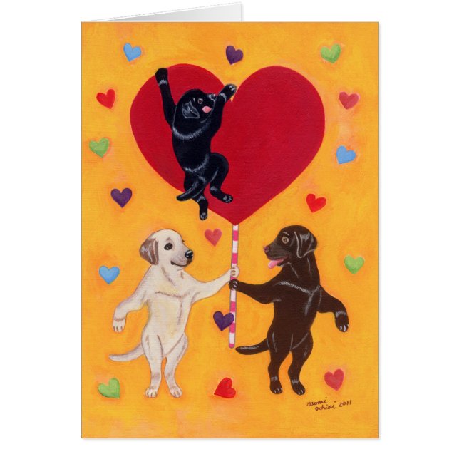We Have a Big Heart Labradors Painting (Front)