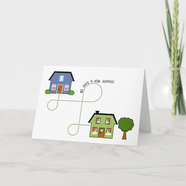 We Have A New Address Announcement (Front)