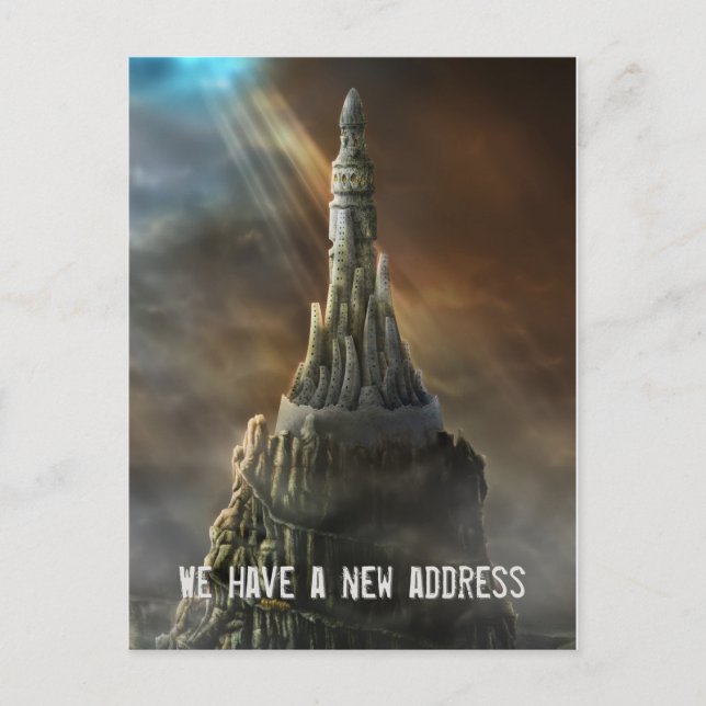 We have a new address - Postcard invitation (Front)