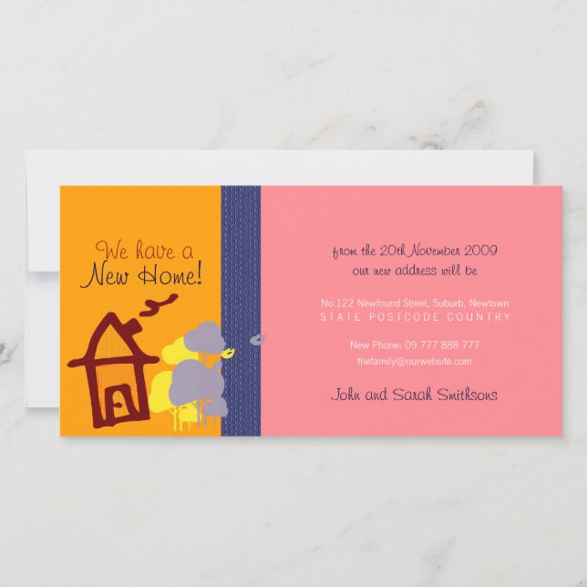 We have a new home Photo Card (Front)