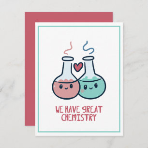 We have great chemistry Cute Nerdy Valentines day Holiday Card