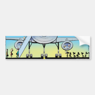 We Have Landed Thankyou For Flying Bumper Sticker