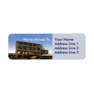 We Have Moved Address Change Sheets of Label
