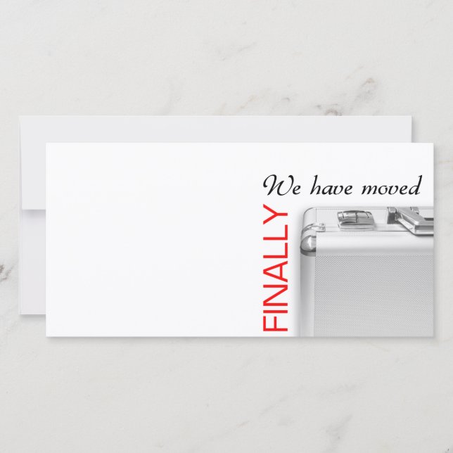 We have moved announcement (Front)