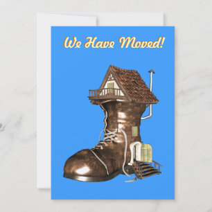 we have moved card anouncement card