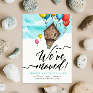 We Have Moved Fun Modern New Address Watercolor Announcement