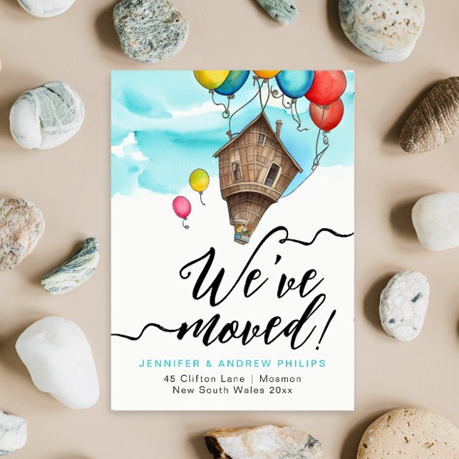We Have Moved Fun Modern New Address Watercolor Announcement (Creator Uploaded)
