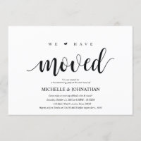 We have moved, Housewarming party invitation cards