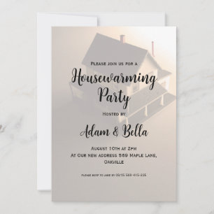 we have moved modern housewarming invitations