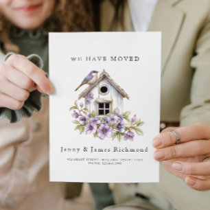 We have Moved - New Address I Bird house Announcement