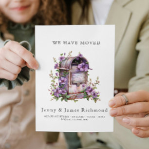 We Have Moved - New Address I Mail Box Flowers  Announcement