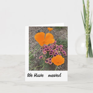 We have moved new address notification card