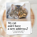 We Have Moved New Address Pet Photo Cat Moving  Postcard<br><div class="desc">My Cat and I Have A New Address ! Let your best friend announce your move with this cute and funny custom pet photo cat moving announcement card. Personalise with your favourite cat photo, names and your new address. This pet moving announcement is a must for all cat lovers, cat...</div>
