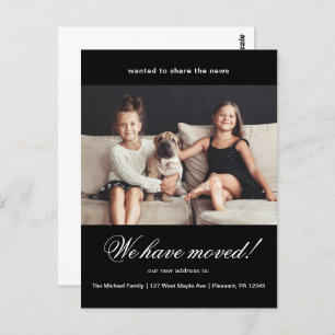 We Have Moved New Address Photo Announcement Postcard