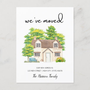 We have moved New Home Announcement Postcard