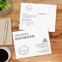 We Have Moved Office Business Address Change
