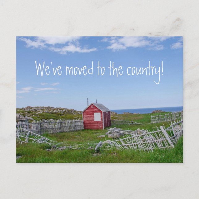 We have moved postcard - personalise (Front)