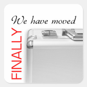 We have moved square sticker