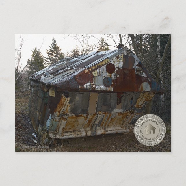 We have moved to a new home | Countryside Announcement Postcard (Front)