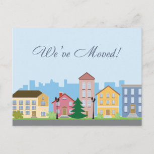 We have moved to a new house postcard