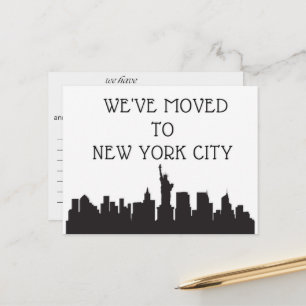 We Have Moved to New York City Postcard