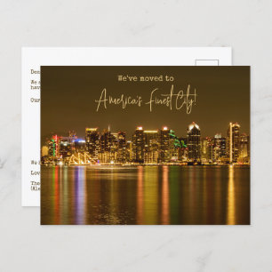 We have moved to San Diego Moving Announcement Postcard