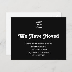 We Have Moved Visit Our New Location Your Logo Postcard