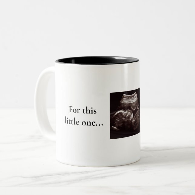 We have Prayed Ultrasound Photo Christian Two-Tone Coffee Mug (Front Left)