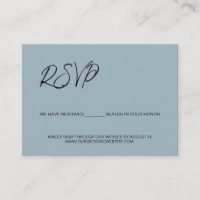 We have reserved seats for you template dusty blue