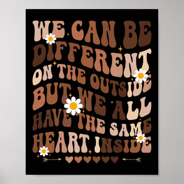 We Have Same Heart Inside Black History Month Wome Poster (Front)