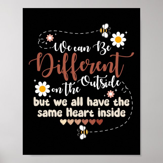 We Have Same Heart Inside Black History Month Wome Poster (Front)