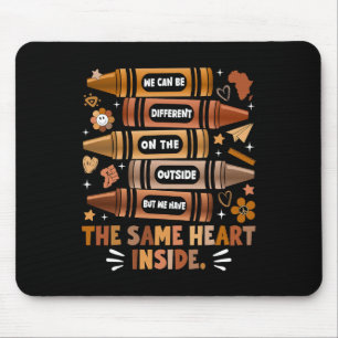 We Have The Same Heart Black History Month African Mouse Mat