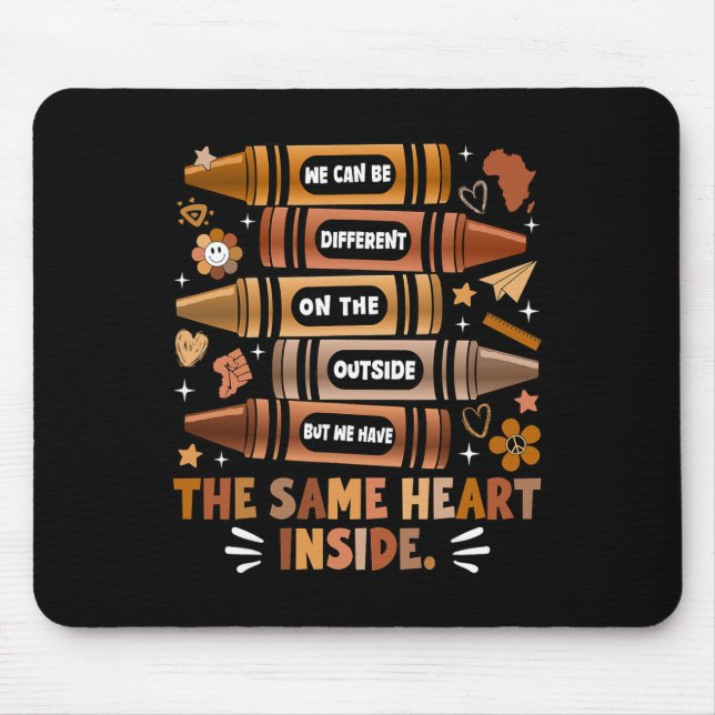We Have The Same Heart Black History Month African Mouse Mat (Front)