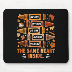 We Have The Same Heart Black History Month African Mouse Mat