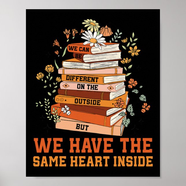 We Have The Same Heart Black History Month African Poster (Front)