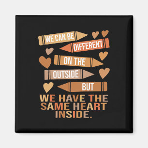 We Have The Same Heart Inside Unity Black History Magnet