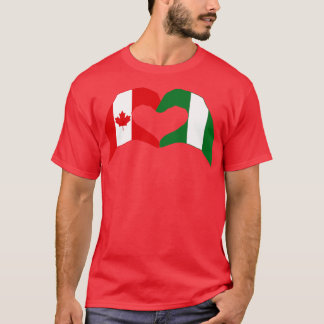 We Heart Canada Nigeria Patriot Flag Series T-Shirt