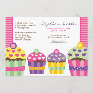 We "Heart" Cupcakes Invitation