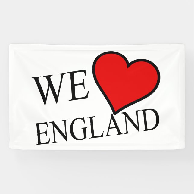 We Heart England bk (h) bnrt Banner (Horizontal)