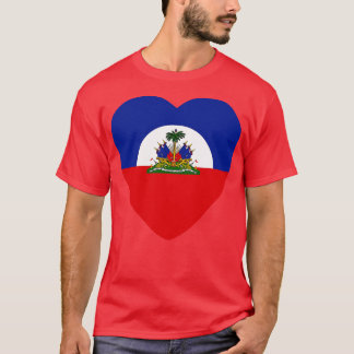 We Heart Haiti Patriot Flag Heart Edition T-Shirt