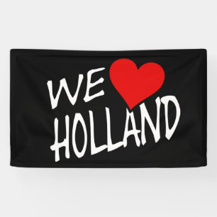 We Heart Holland wt on bk bnrcnt Banner